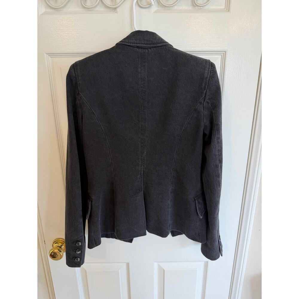 PAIGE denim blazer in washed black size 2 - Picture 5 of 9